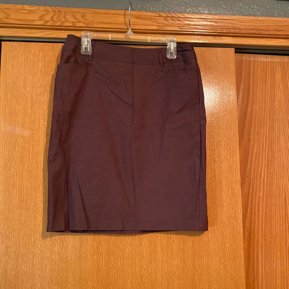 Burgundy skirt size 12.